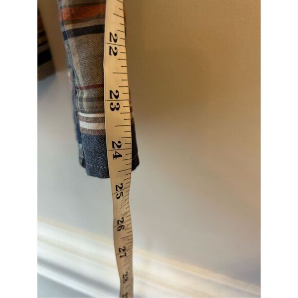 Set of Brooks Brothers Y2K patchwork Madras plaid blazer and sailor ankle chino - Picture 9 of 16